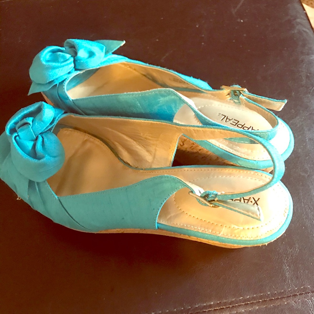 X- Appeal wedges lightly worn Super cute